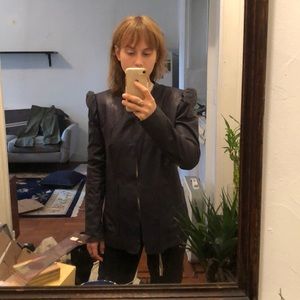 MOVING SALE: Leather Blazer!!!